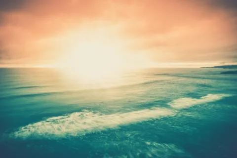 Sunset ocean Stock Photos