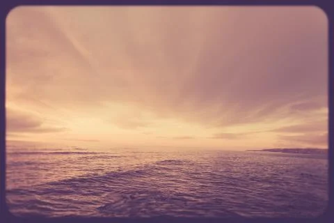 Sunset ocean Stock Photos