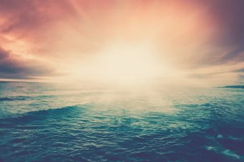 Sunset ocean Stock Photos