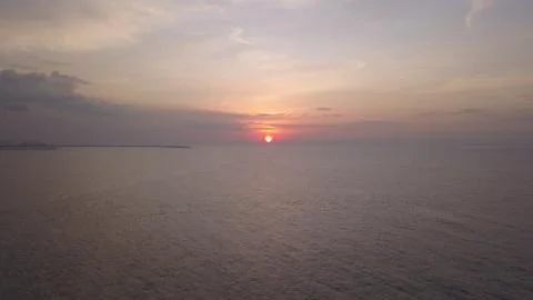 Sunset by the ocean Foto stock