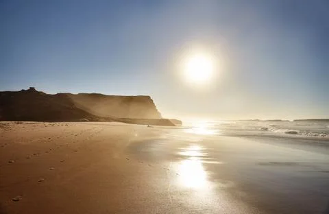 Sunset on the ocean Foto stock