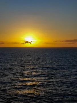 Sunset in the ocean Stock Photos