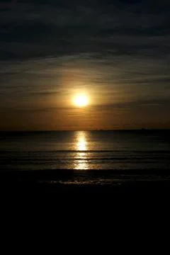 Sunset on the ocean 写真素材