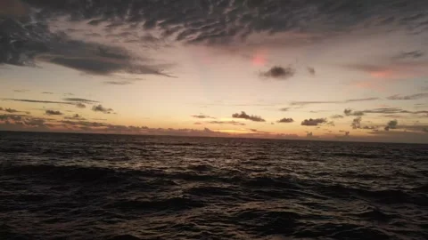 Sunset, ocean | Srí lanka | 4K drone video Stock Footage