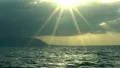 sunset ocean sun rays 50p HD Footage