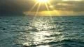sunset ocean sun rays 50p HD Footage