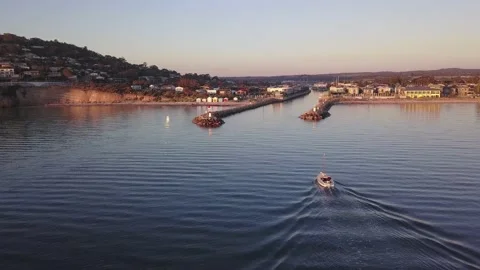 Sunset ocean view Stock Footage 132640353