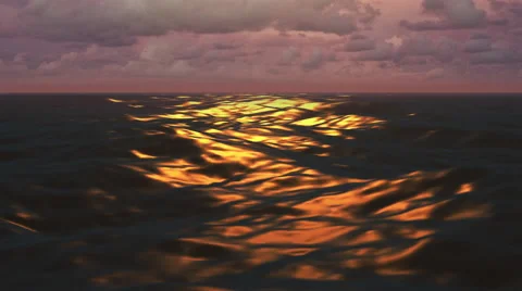 Sunset Ocean Waves 4K 스톡 동영상 41815296