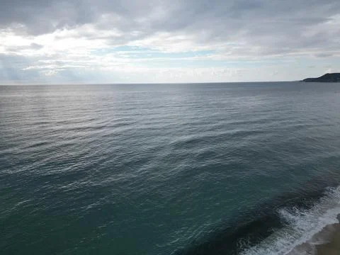 Sunset ocean waves Stock Photos