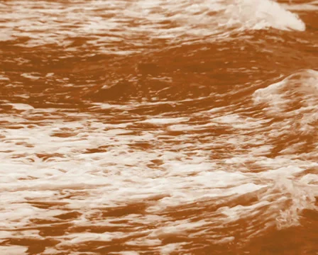 Sunset ocean waves white caps at large Stock Footage 38922606