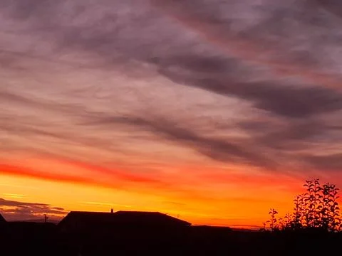 Sunset in October in Romania Photos
