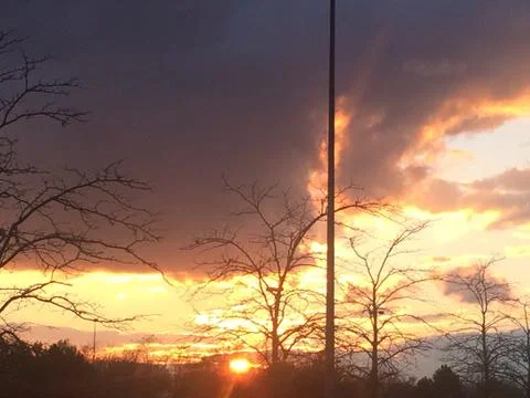 Sunset in Ohio Stock Photos