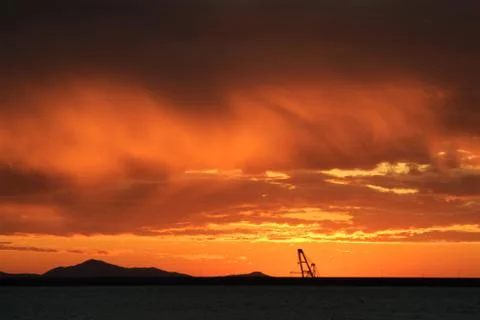 Sunset of Oi-do in Korea Foto stock