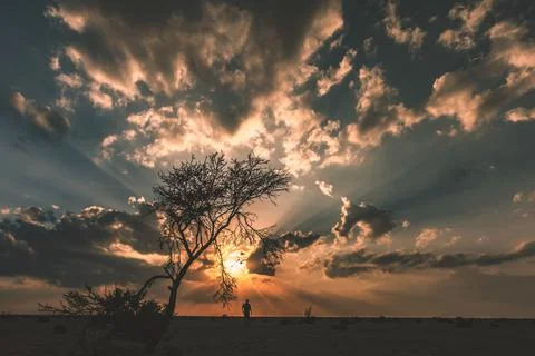 Sunset from Oman Stock Photos