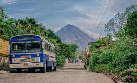 Sunset in Ometepe Island Stock Photos