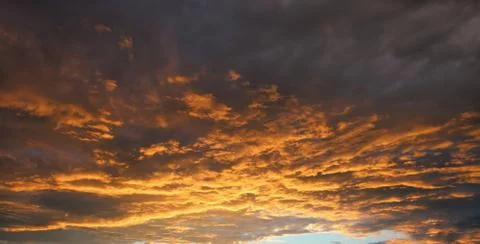 Sunset or sunrise with clouds Stock Photos