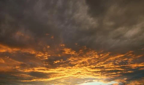 Sunset or sunrise with clouds Stock Photos