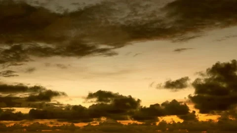 Sunset or sunrise clouds Timelapse Dramatic sunset landscape with large building Stock Footage 162025974