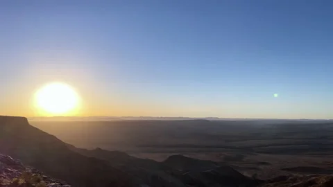 Sunset or sunrise in Fish River Canyon in Namibia. Grand Canyon in USA. Vídeo Stock 168774813