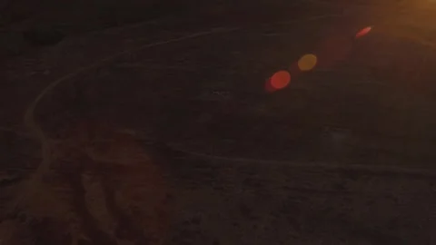 Sunset or sunrise over mountains 4k Stock Footage 280173786