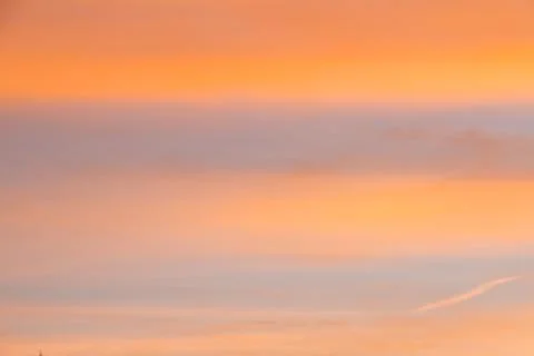 Sunset orange sky background Stock Photos