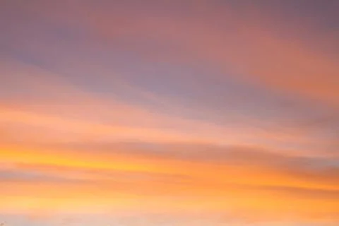 Sunset orange sky background Stock Photos