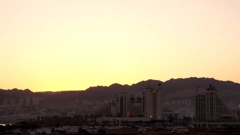 Sunset orange sky landscape mountain 스톡 동영상 119320433