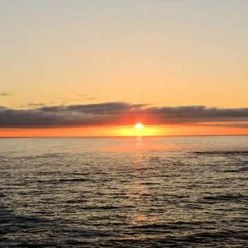 Sunset Oregon Beaches of the Pacific Coast Stock Photos