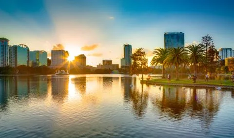 Sunset at Orlando Stock Photos