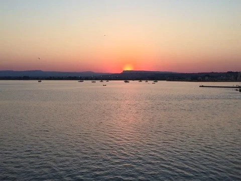Sunset in Ortigia Island - Syracuse Stock Footage 76722250