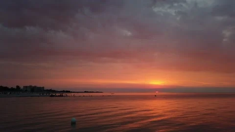 Sunset Ostsee Germany 库存影片 154157386