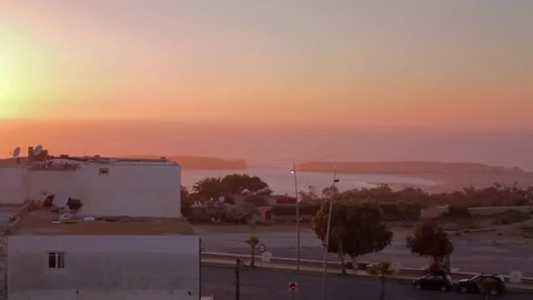 Sunset in Oualidia, Morocco Video stock 76846473