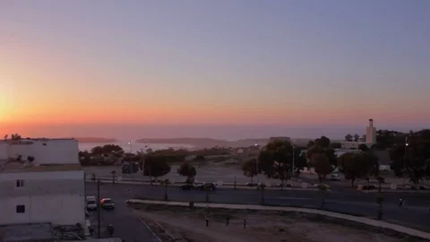 Sunset in Oualidia, Morocco Video stock 76846592