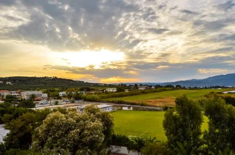 Sunset on the outskirts Stock Photos