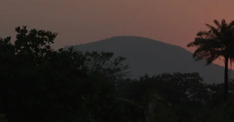 Sunset over Abuja Hills 库存影片 45903842