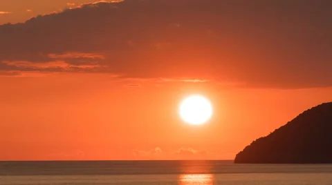 Sunset over the Adriatic sea Video stock 63248027