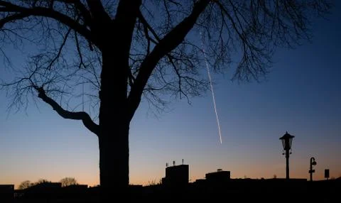 Sunset over Amsterdam Stock Photos