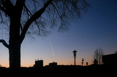 Sunset over Amsterdam Stock Photos