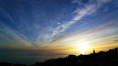 Sunset over Arco da Calheta, Madeira Stock-Footage 238391401