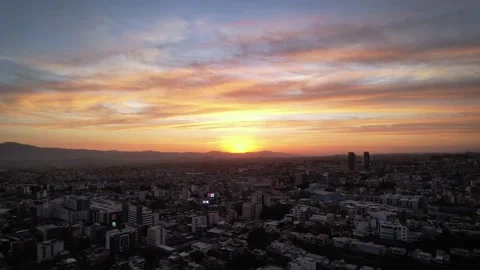 Sunset over Arequipa, Peru Stock Footage 166075807