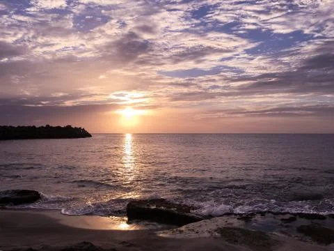 Sunset over the Atlantic Ocean Photos