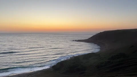 Sunset over Atlantic Ocean in the summer Stock Footage 251306723