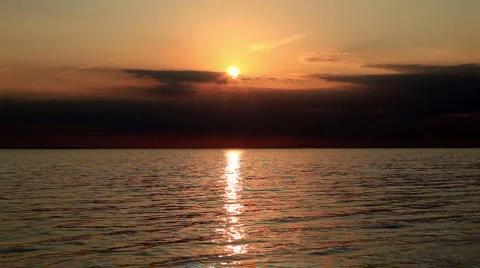 Sunset over Atlantic Ocean - Timelapse Vídeo Stock 924402