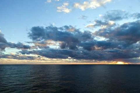 Sunset Over the Atlantic Stock Photos