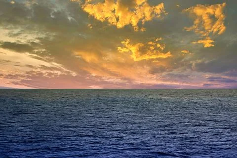 Sunset over the Atlantic Stock Photos