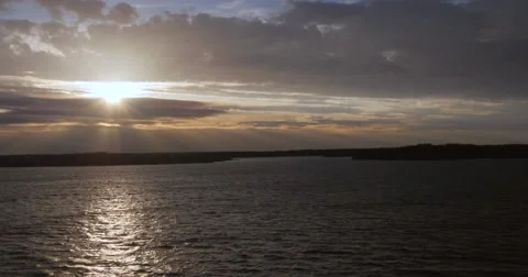 Sunset over Baltic sea Video stock 50452265