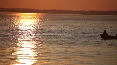 Sunset over the bay Stock Footage 44265071