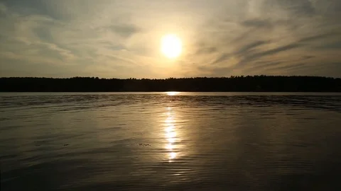 Sunset Over the Bay Stock Footage 94669505