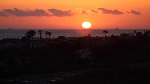 Sunset over the beach 動画素材 2835946