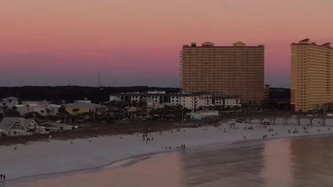 Sunset over the beach Stock Footage 228708248